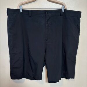 PGA Tour Pro Series Mens Flat Front Golf Shorts Black Pockets Size‎ 48 - 50